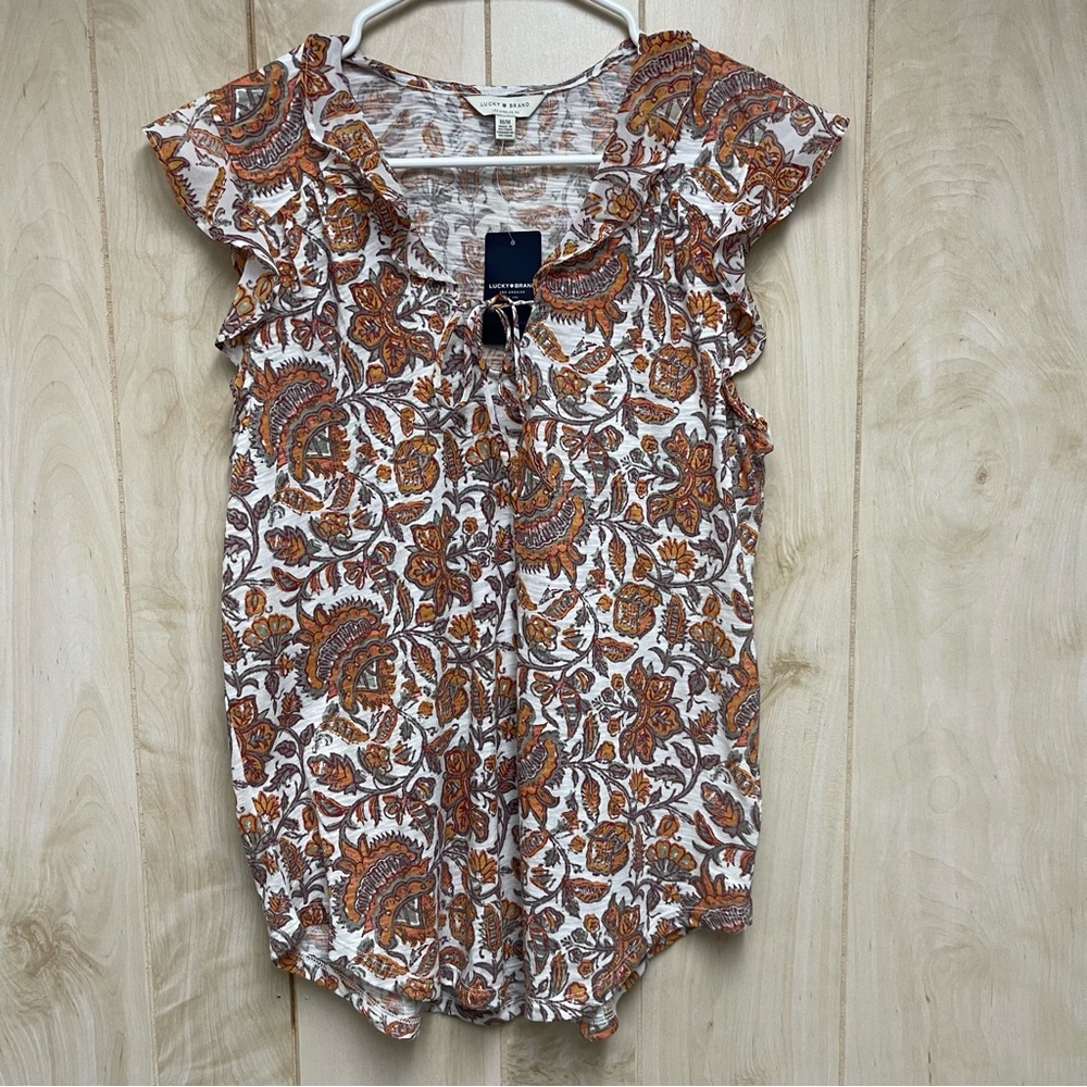 Lucky brand sleeveless top women’s medium